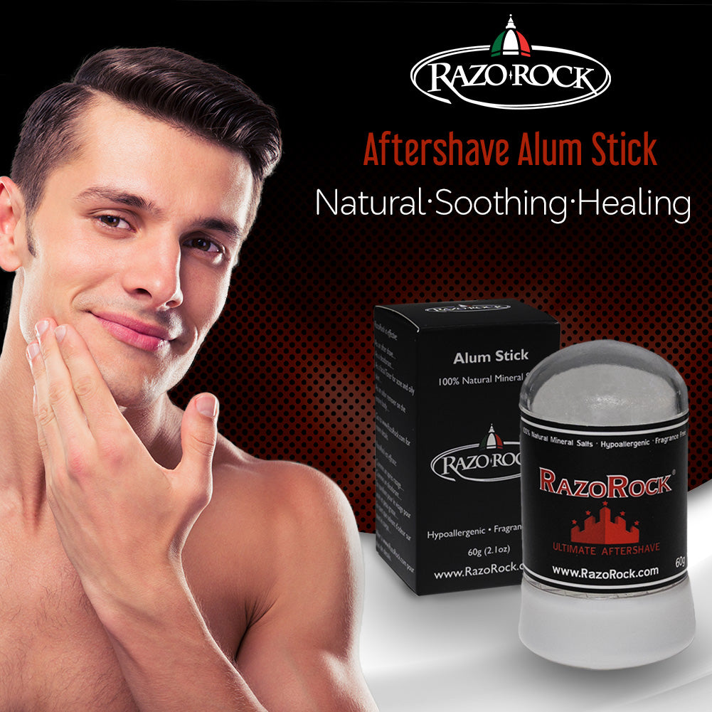 RazoRock Alum Stick 60 g After Shave Stick Natural Healing and T
